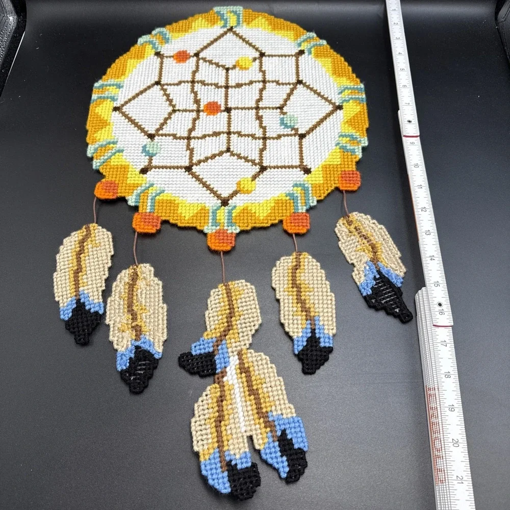 Handmade Dream Catcher Plastic Canvas Wall Hanging